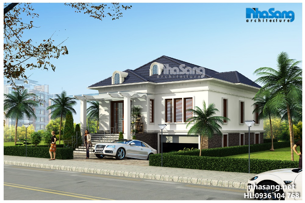 mẫu thiết kế biệt thự nhà vườn 2-3 tầng đẹp